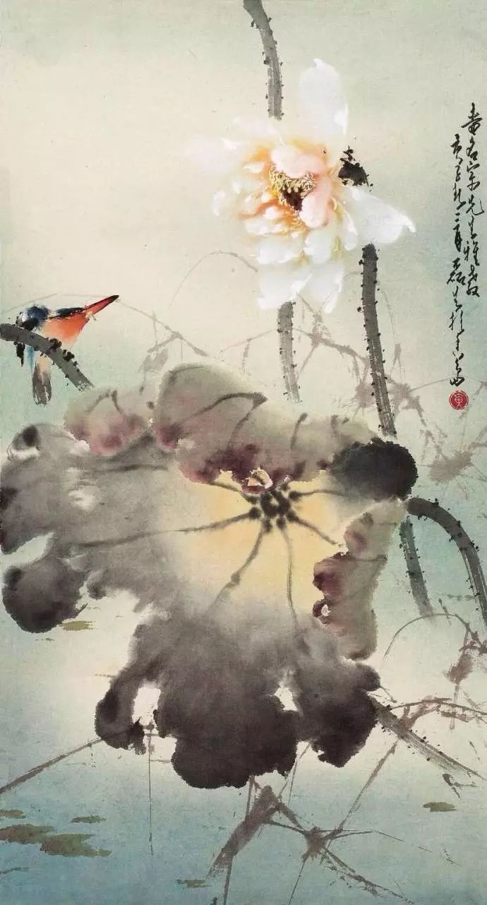 留得枯荷听雨声：枯荷诗词5首；赵少昂的残荷之美，惊艳了时光