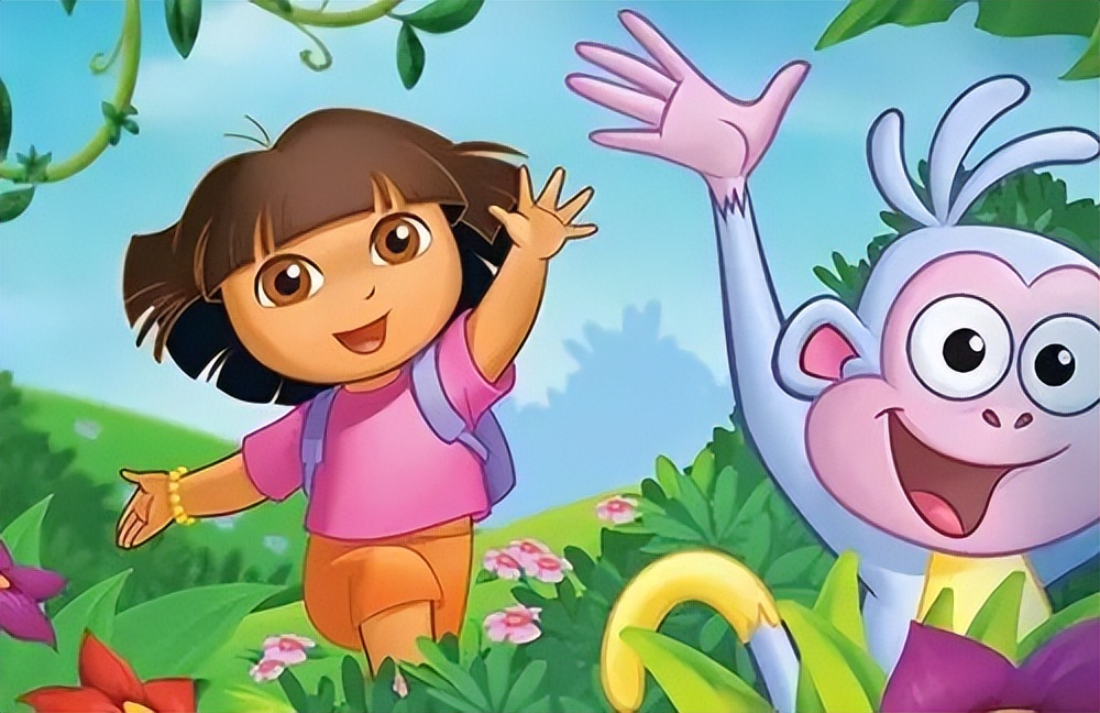 爱探险的朵拉故事英语版图片,儿童版英语电影爱探险的朵拉