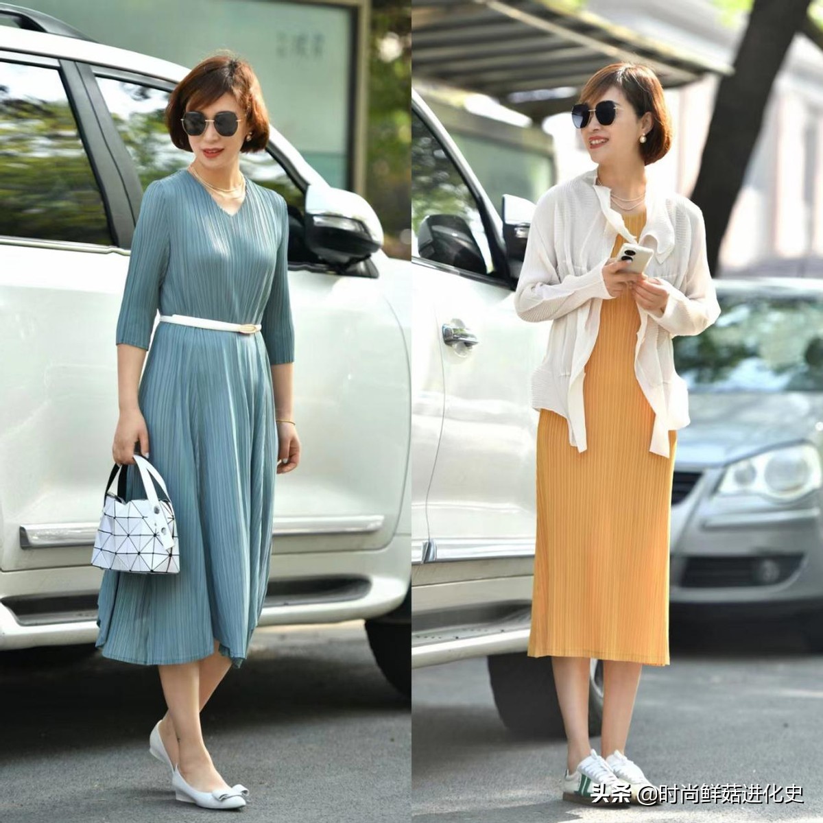 今年流行一种裙子，叫“三宅一生裙”！时髦显瘦，50、60岁更高级