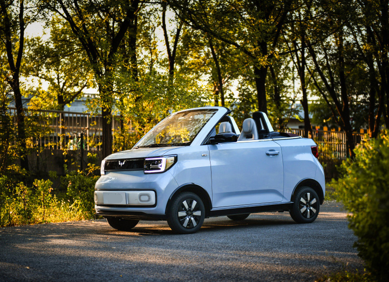 宏光miniev敞篷车实车首曝,宏光miniev敞篷版在欧洲发布