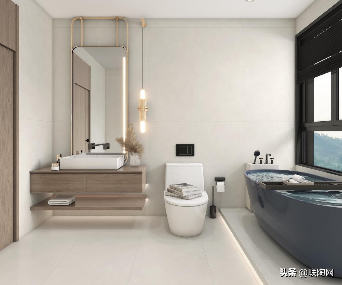 现代轻奢厨卫瓷砖设计,意式极简高级感的厨房瓷砖