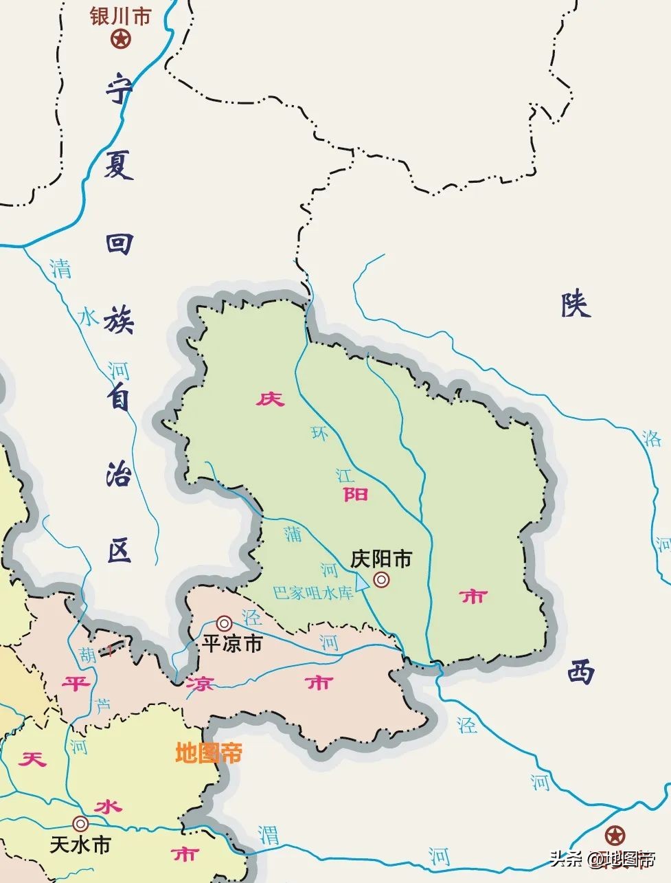 甘肃庆阳为什么像拳头一样,甘肃庆阳为啥和陕西接近