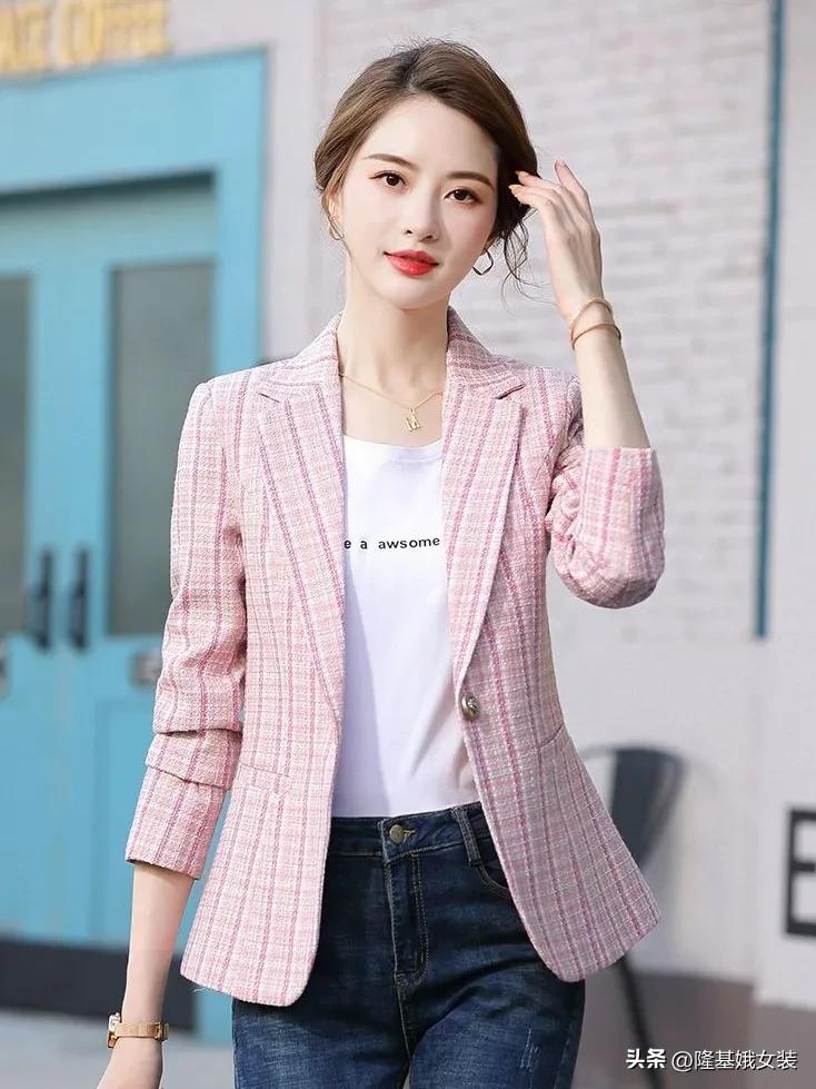 大码短款薄西装外套新款,大码西装夏季薄款短款外套