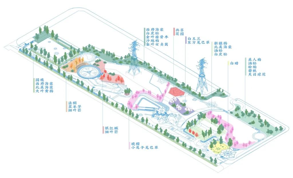 元亩塘公园景观设计,高端公园绿化景观设计