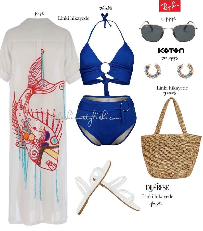 4套泳衣外穿泳衣穿搭公式分享,裙式泳衣穿搭保守