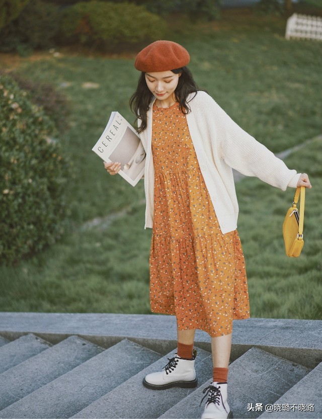 针织衫高腰显瘦开叉半身裙套装女,针织衫女裙微胖