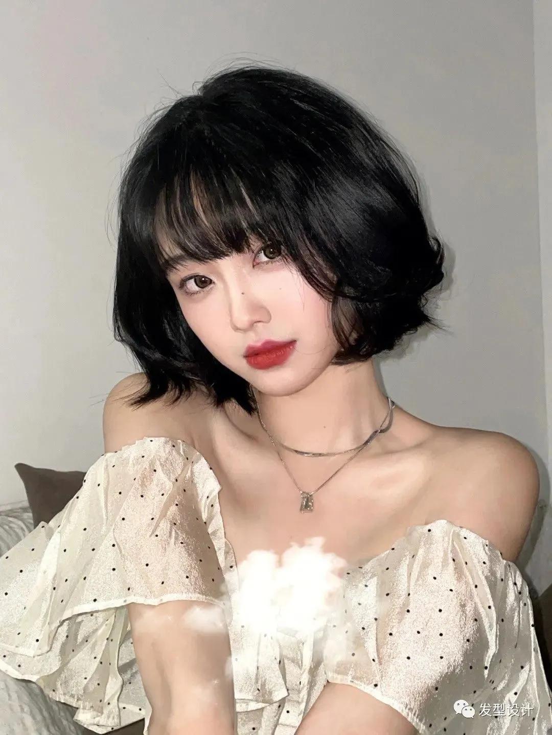 短发推荐大圆脸利落,2021圆脸大脸最火短发