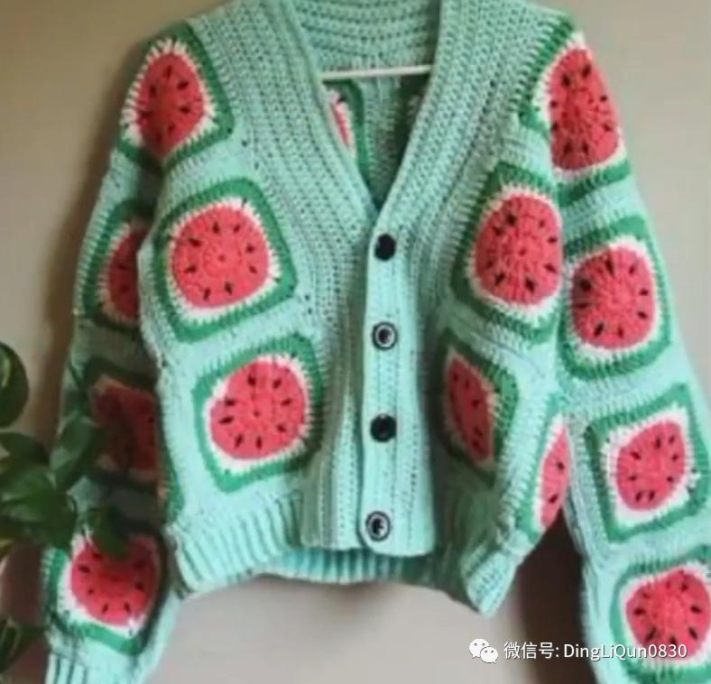 「针织作品」漂亮的祖母格图案夹克2022精品系列