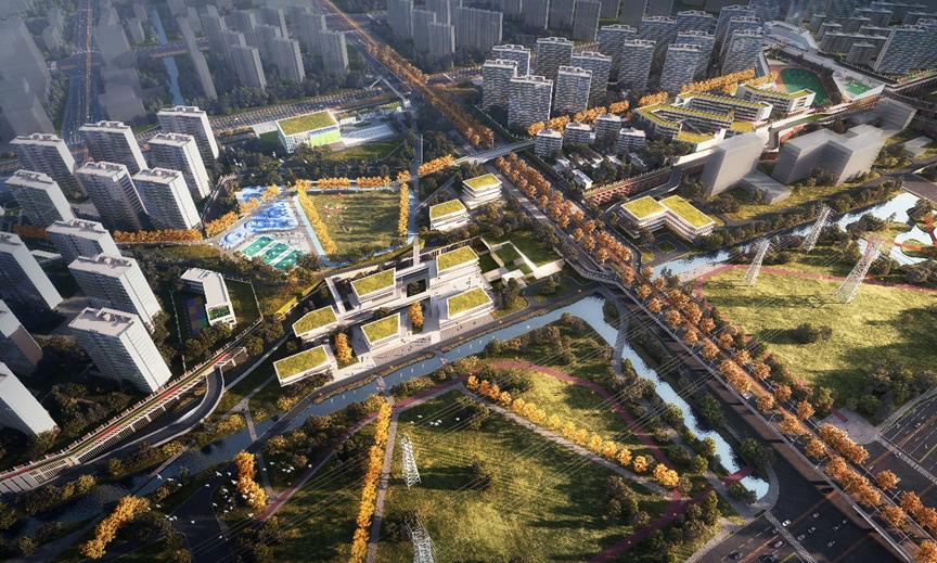 *界无**山水，绿墨连城——宁波下应车辆段上盖开发项目/华东院