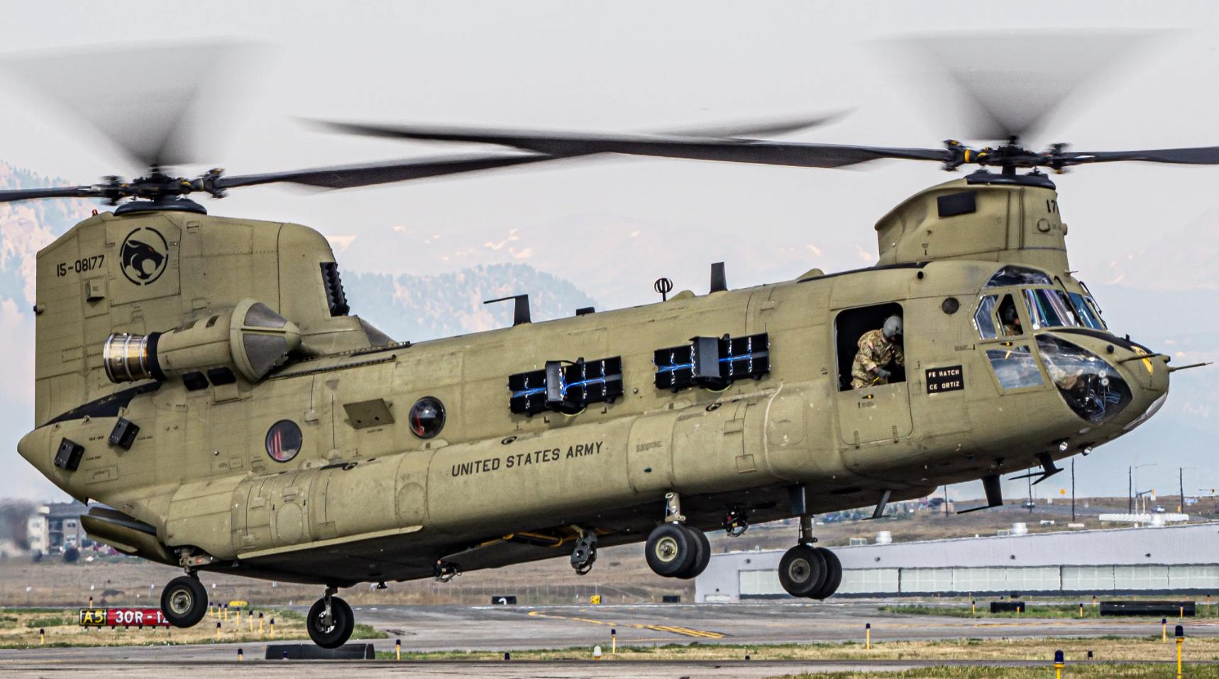 美军支奴干和鱼鹰直升机,美军支努干山地部署直升机