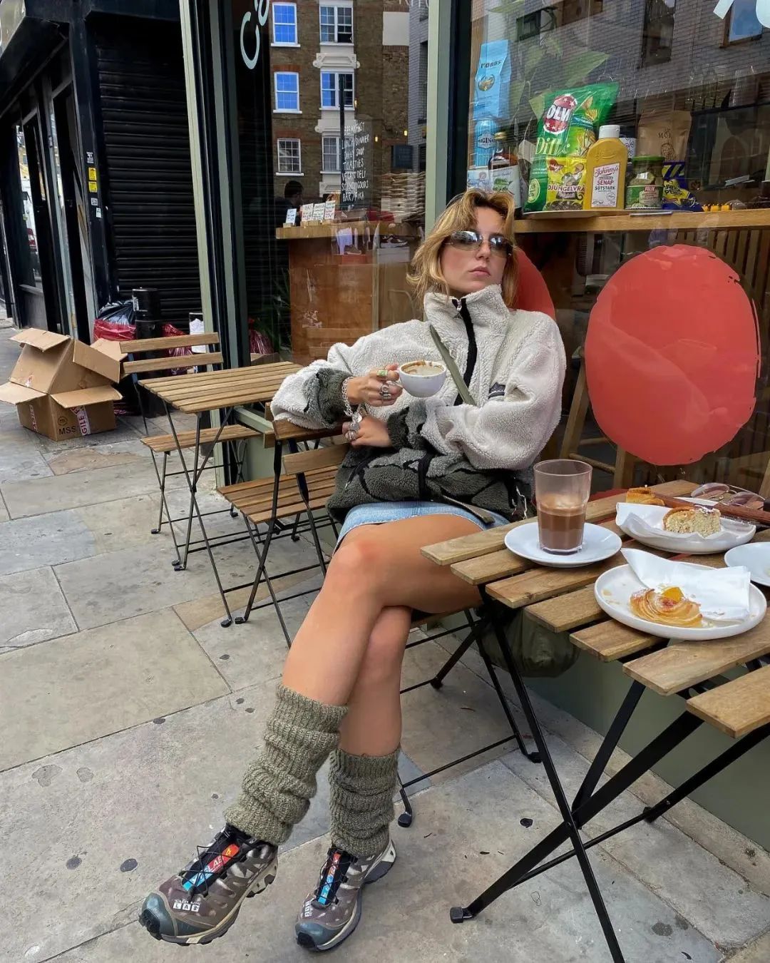 袜套堆堆袜穿法教程,袜套堆堆袜休闲怎么穿