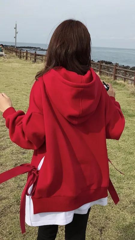 早春女士卫衣时尚2022年新款爆款宽松韩版潮ins假两件超火情侣装