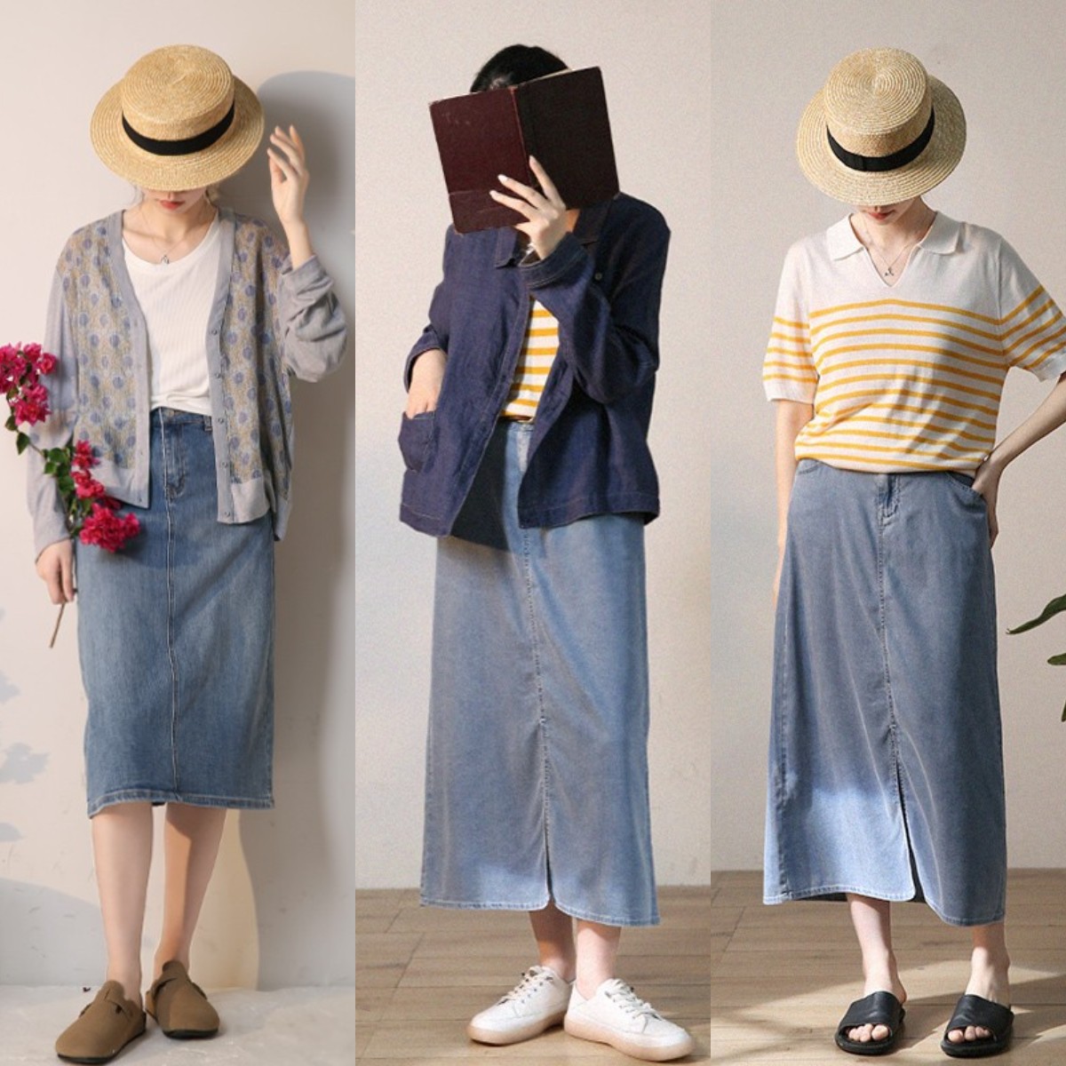 40岁女人不差钱，推荐试试这4条“半身裙”，舒适显瘦还洋气