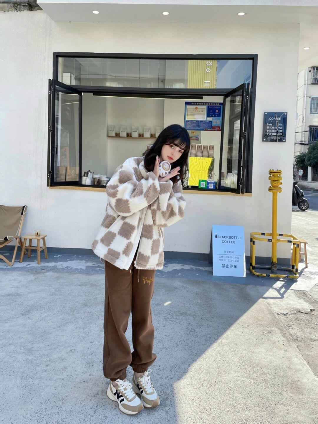 软糯羊羔绒外套,软软糯糯毛绒绒外套