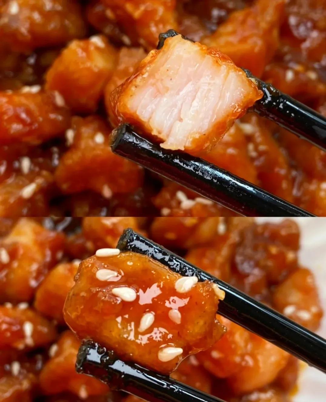 韩国酸甜糖醋鸡块,正宗糖醋鸡块图片