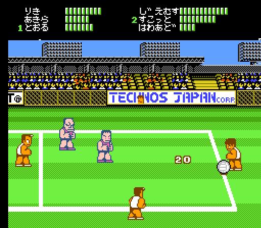 热血系列游戏躲避球,红白机热血躲避球