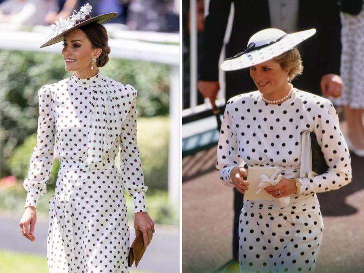 戴安娜穿紫色蕾丝裙,戴安娜经典穿搭礼服