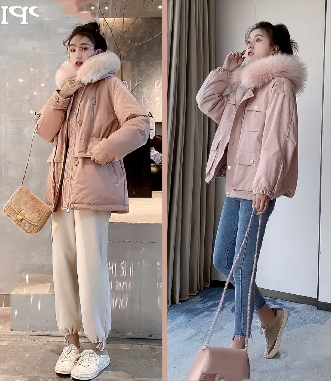 小个子必看的羽绒服穿搭技巧,小个子如何选羽绒服长度显高