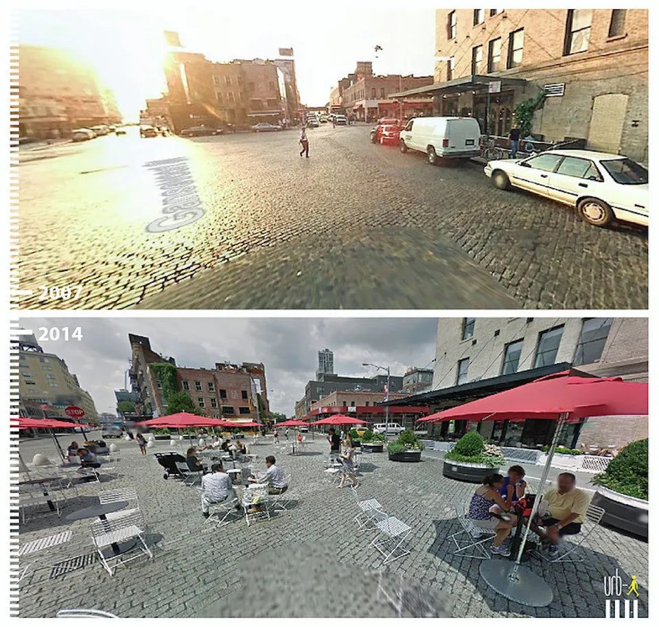 行走城市的魅力就是这么大！谷歌街景里50个公共空间改造前后对比