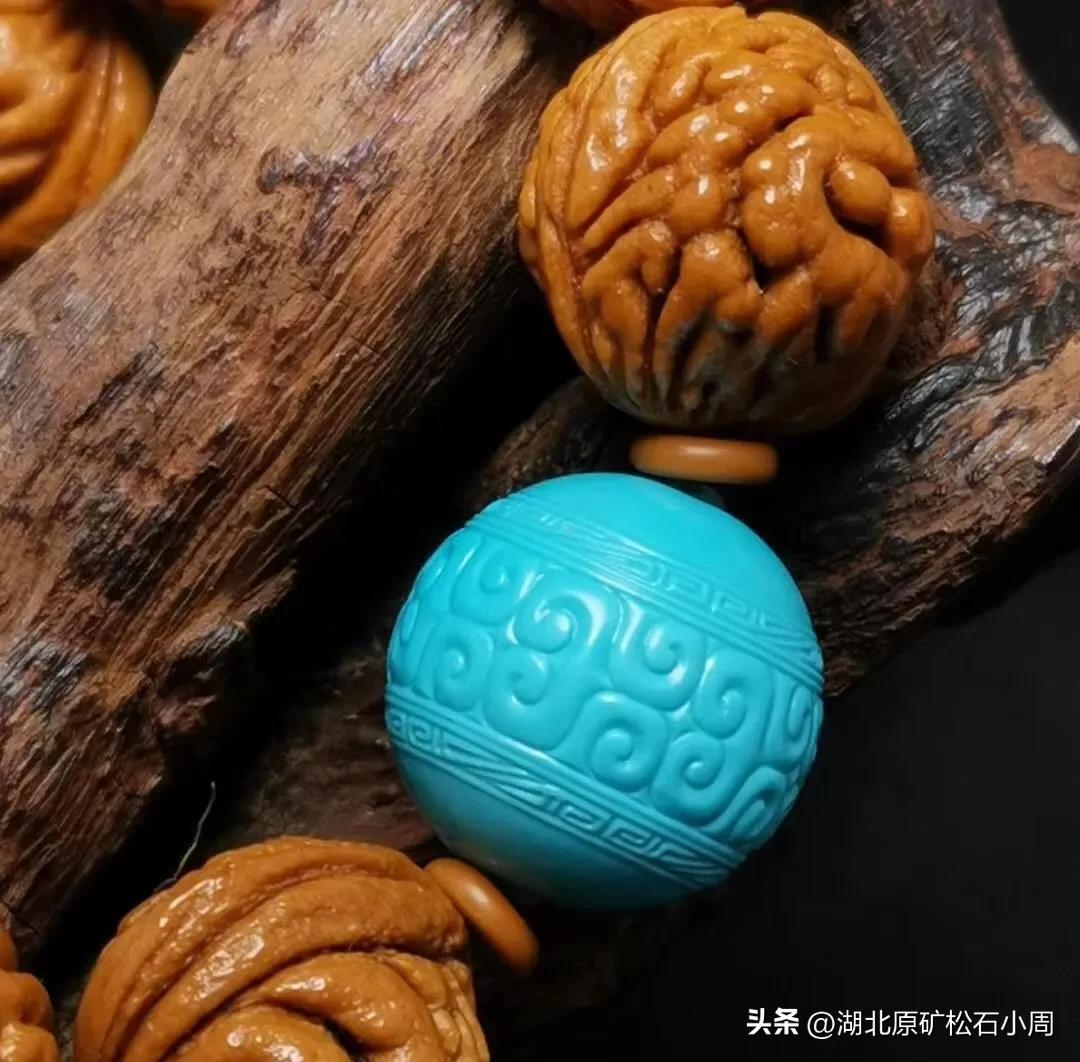 核桃串珠搭配示意图,核桃串珠搭配