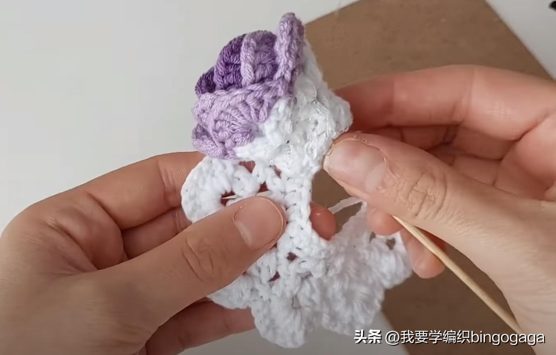 钩玫瑰花编织方法视频,编织之家钩编玫瑰花视频教程