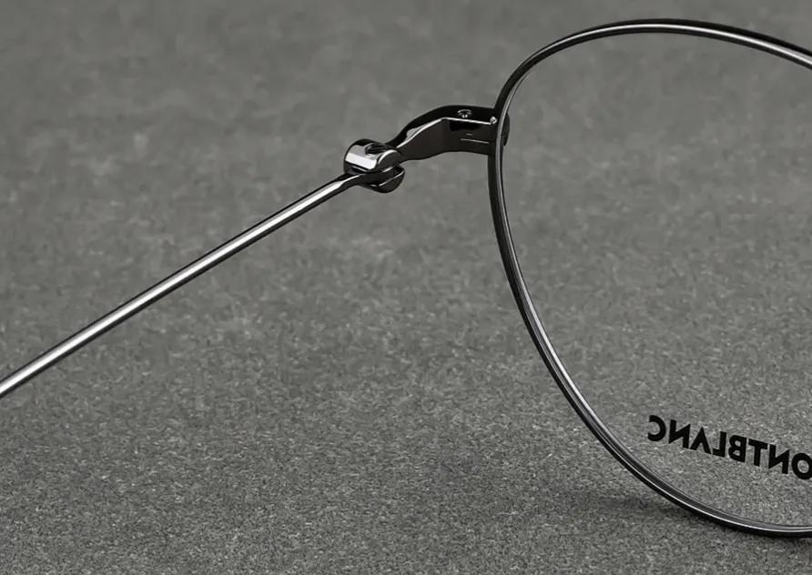 万宝龙商务眼镜mb0220a,万宝龙mb0101无框眼镜上脸图