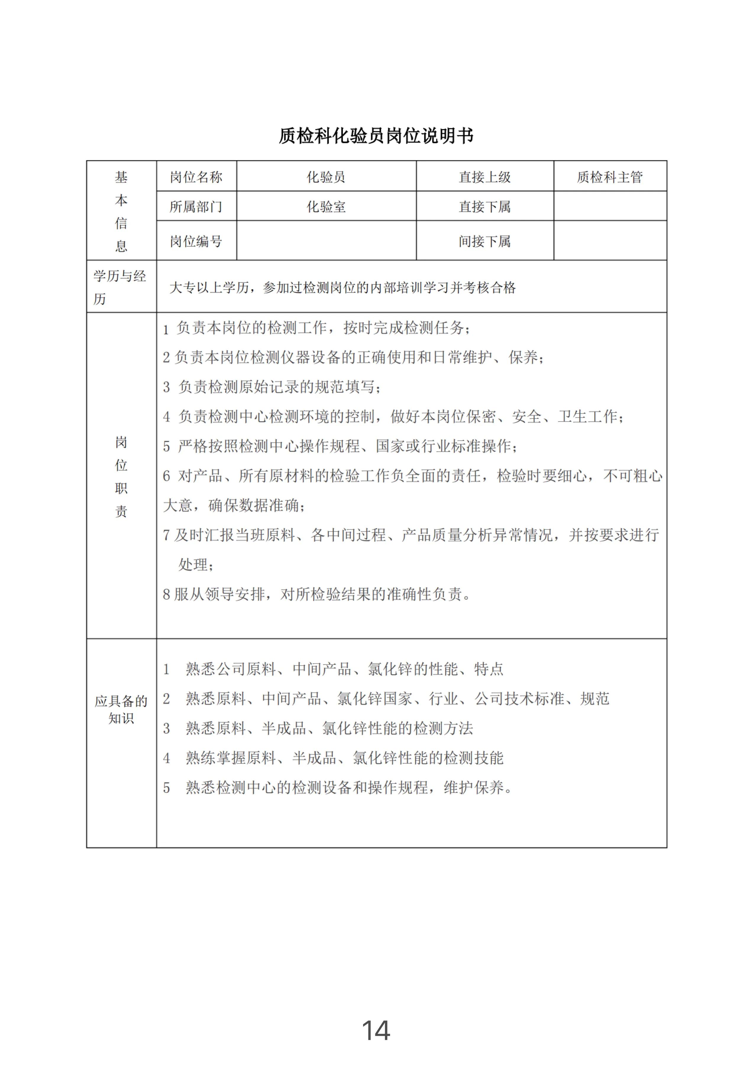 企业经营人员的岗位职责,岗位说明书与企业管理