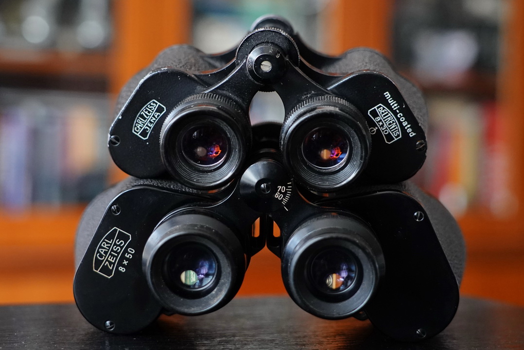 战争时期的老式军用望远镜,战争年代的18倍望远镜