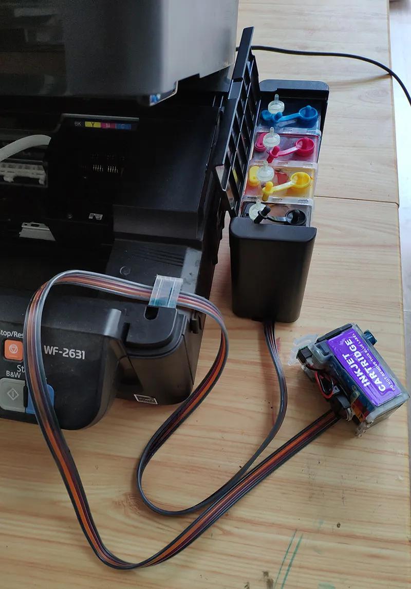 打印机连供墨水怎么使用,喷墨打印机多久用一次不会堵头