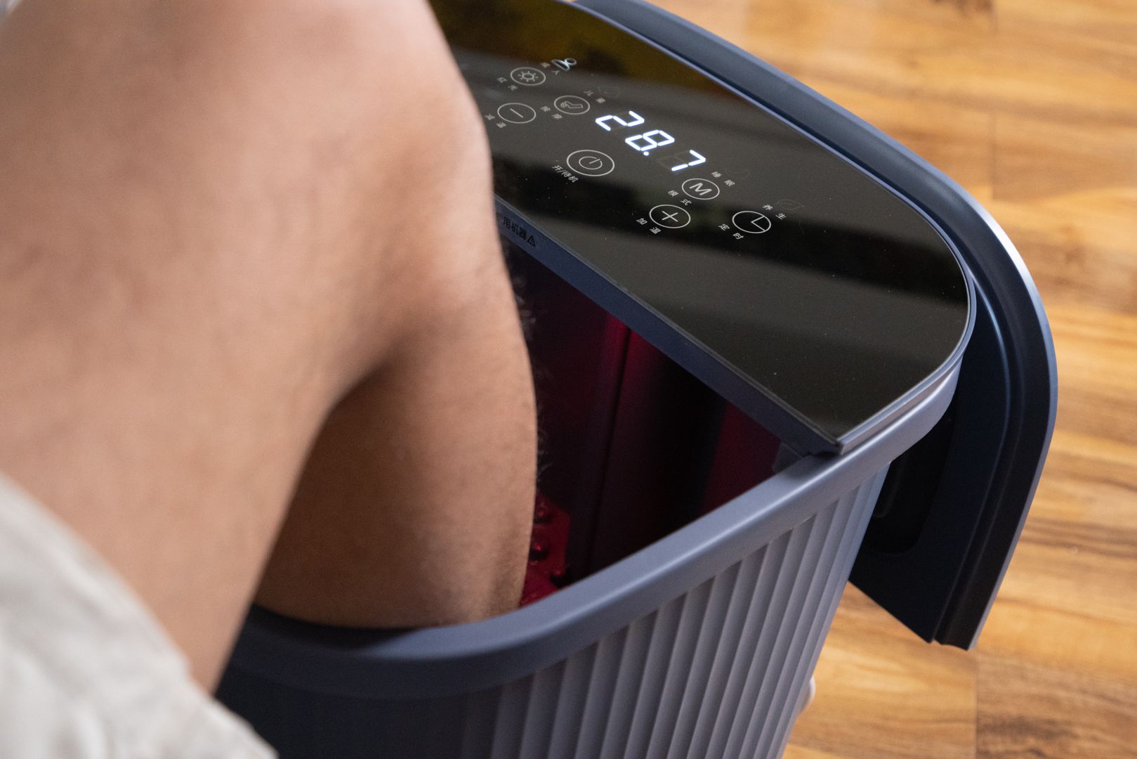 泡脚桶泡脚真的太爽了,泡脚泡到小腿以上