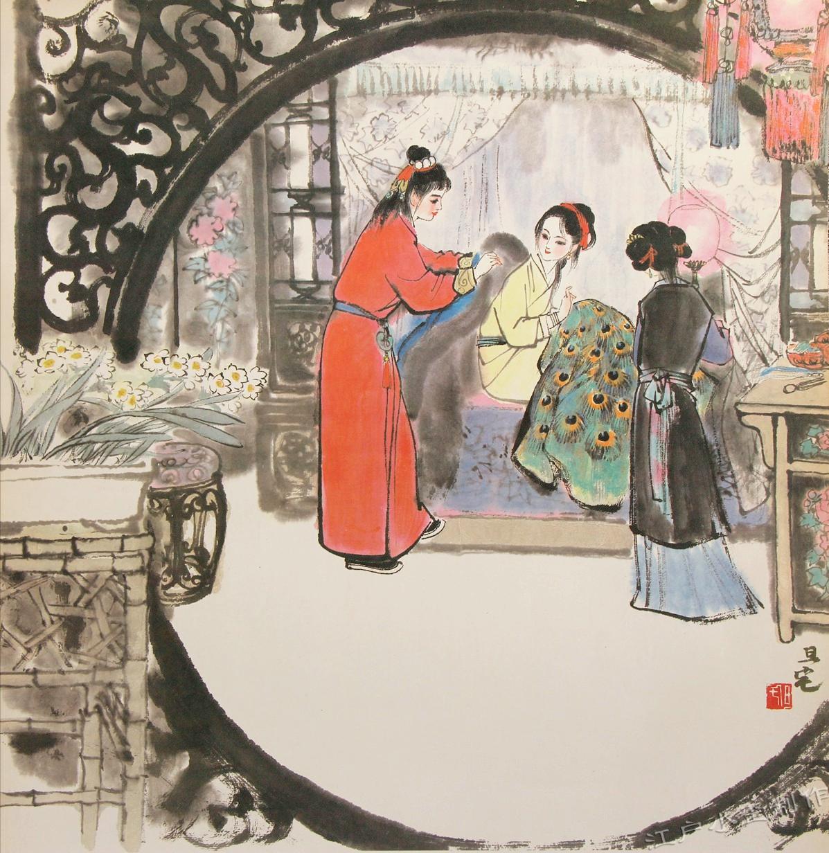 刘旦宅红楼梦作品图片,刘旦宅画红楼梦图片