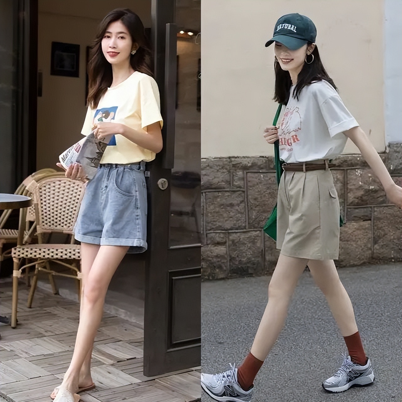 夏季穿短裤搭配什么鞋子,夏季穿搭短裤选对了显瘦又显腿长