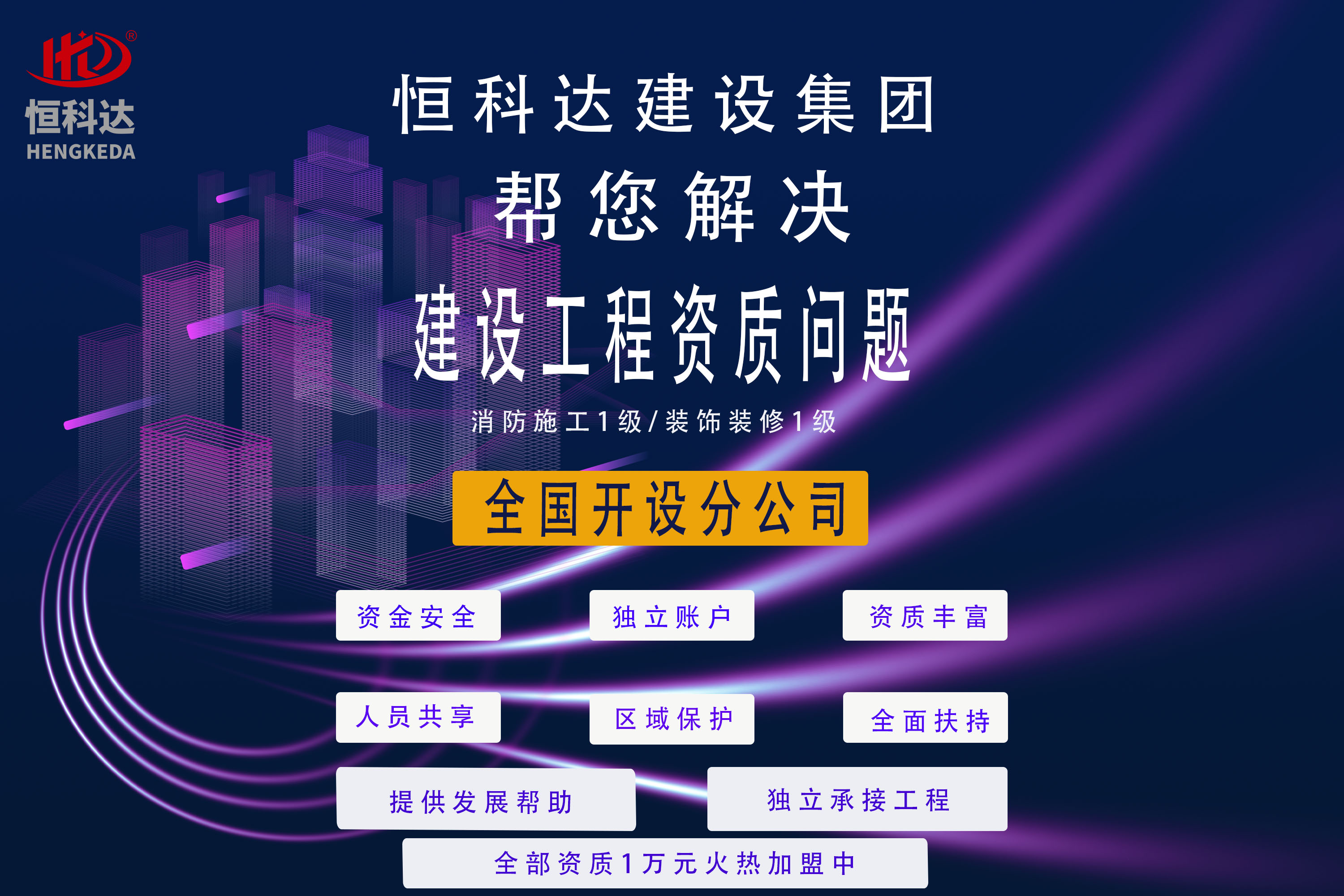 消防资质加盟合作,一级消防装修施工资质合作加盟