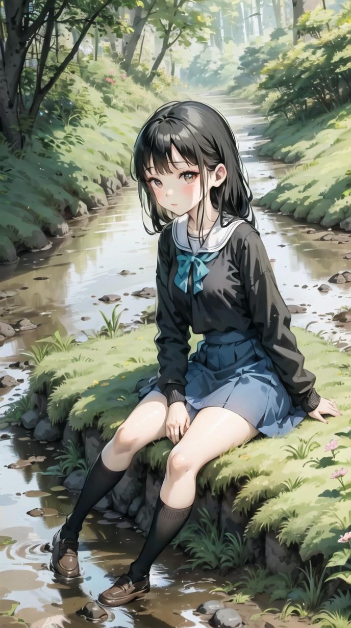 二次ai元少女壁纸,超清ai二次元壁纸