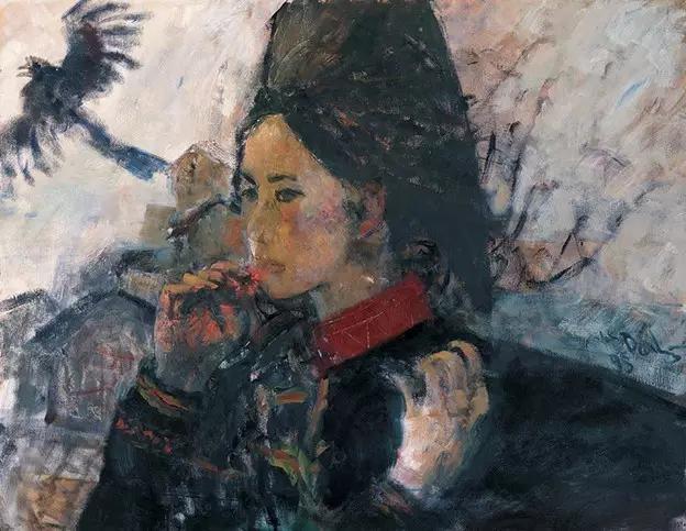 何多苓俄罗斯写生油画,何多苓油画2007