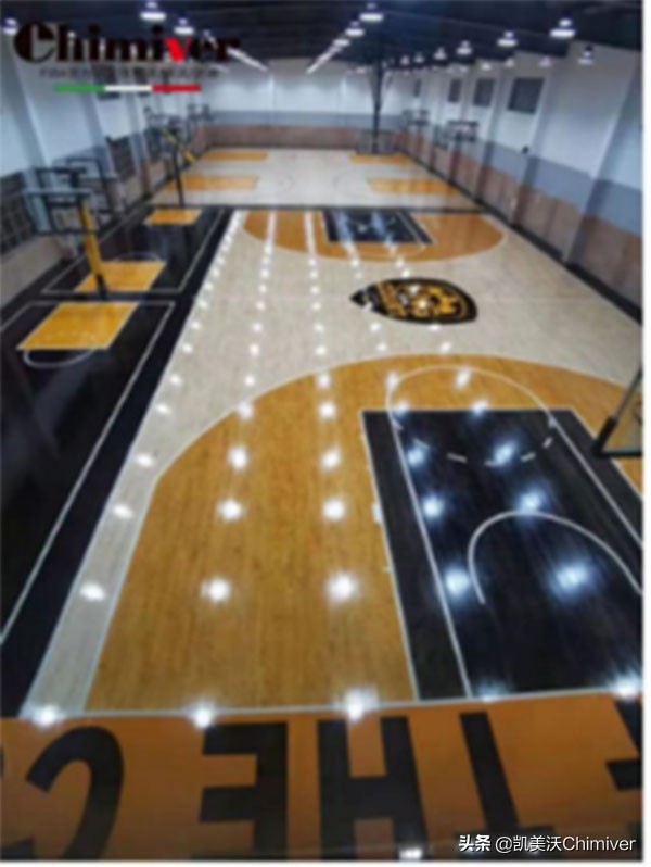 篮球馆地板彩漆效果图,篮球馆木地板的油漆
