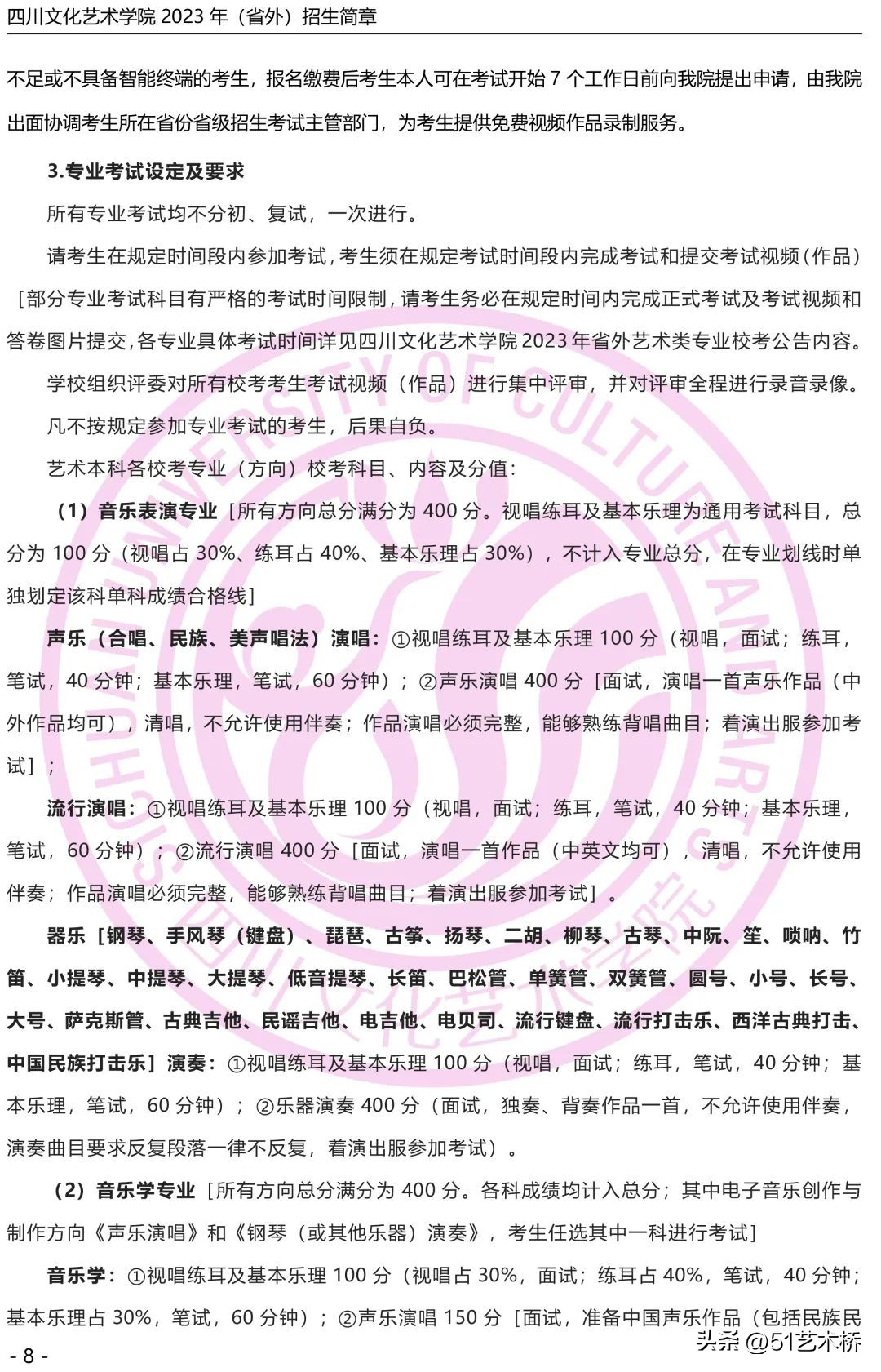 四川艺术学院2023招生简章,四川文化艺术学院2023招生人数