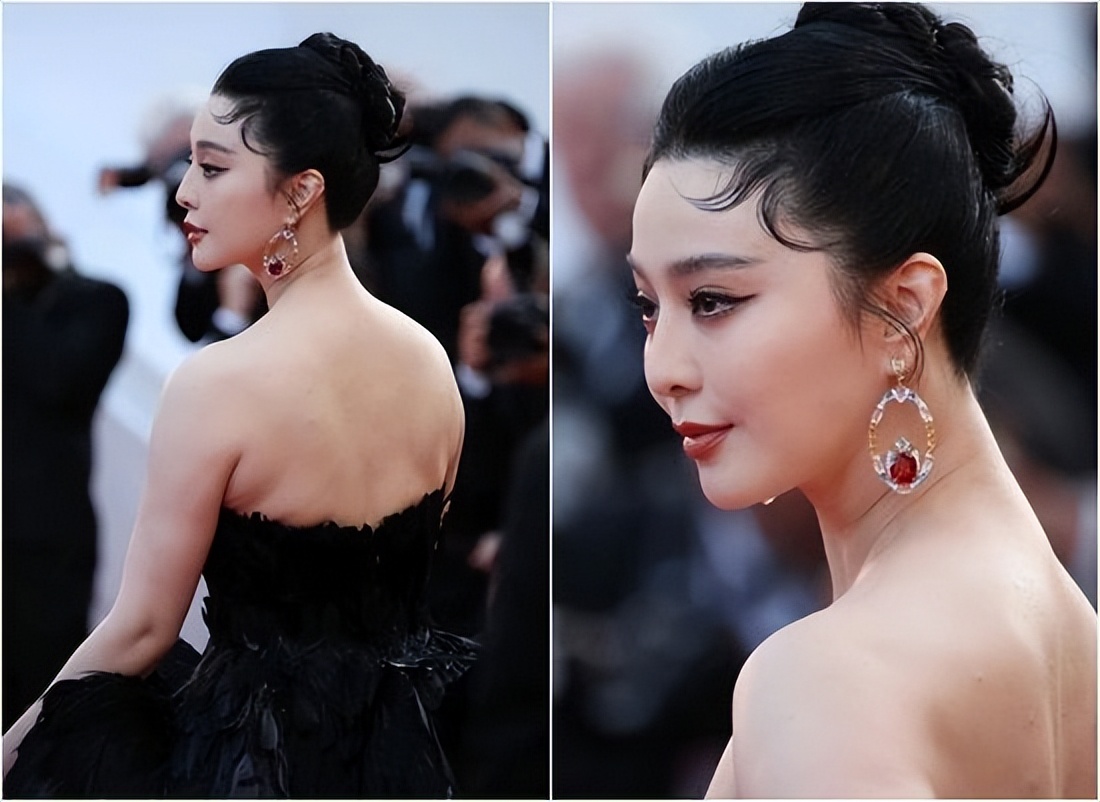 范冰冰未修机场照,范冰冰红毯细节改动