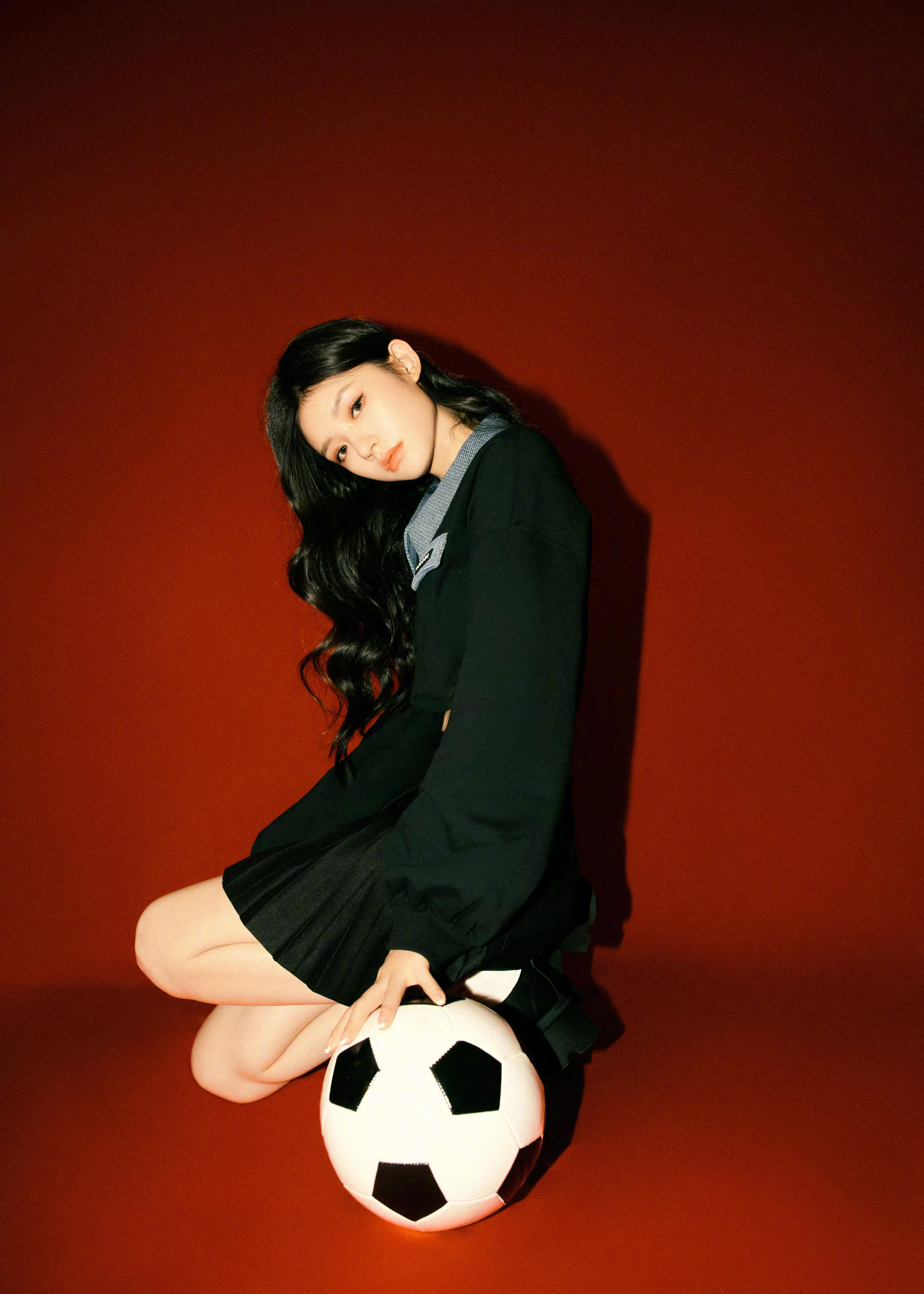 林允惊艳写真照芭蕾,林允红裙子写真集