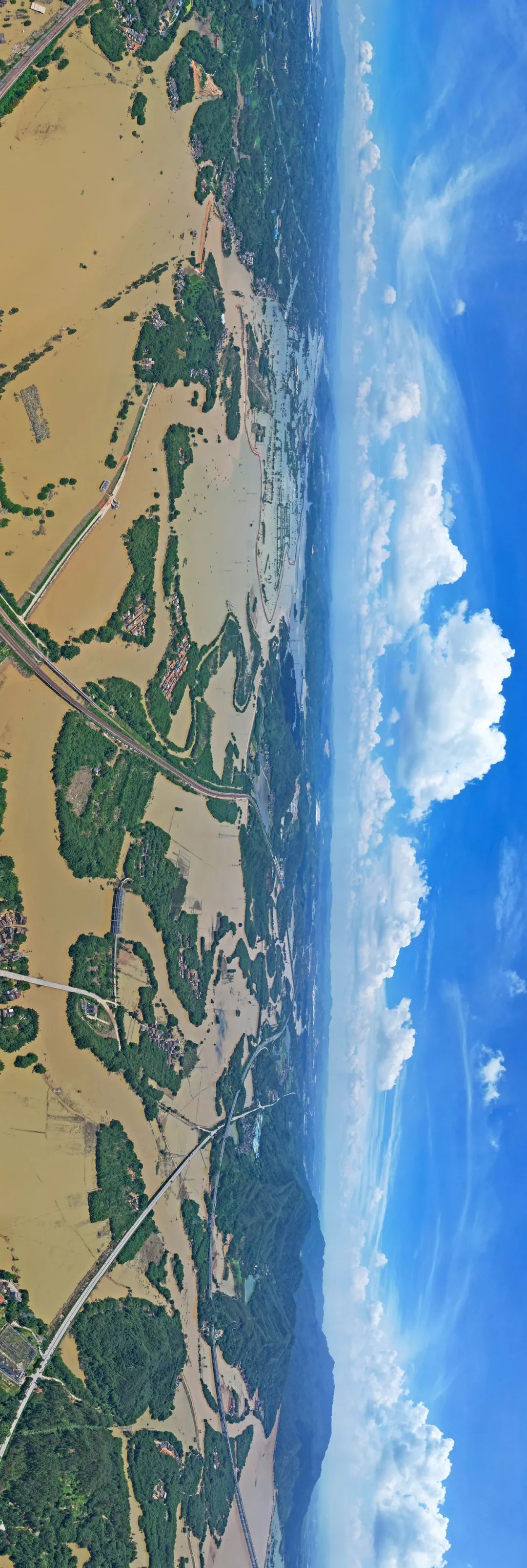 清远市江口洪水视频,清远市洪水最严重的一年