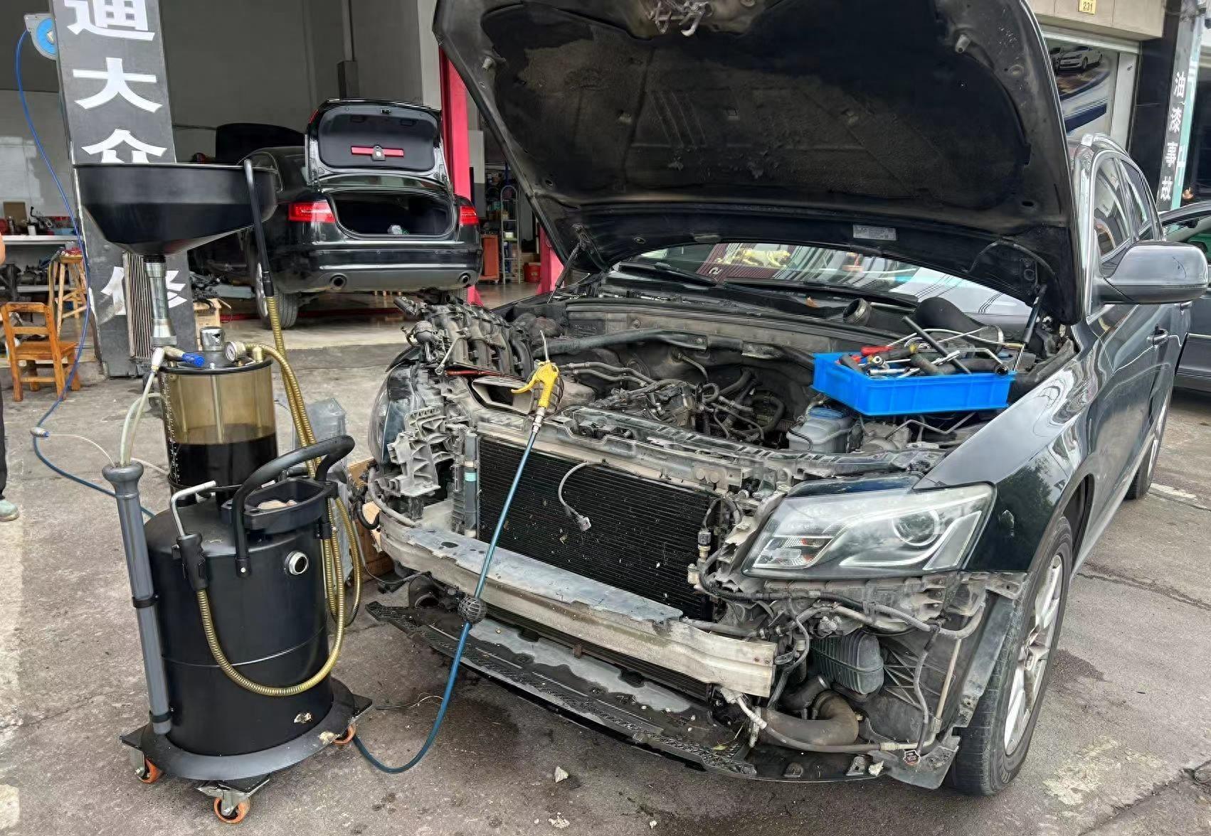 奥迪q5爆水管原因,奥迪q5落水