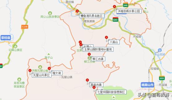 眉山市洪雅县旅游攻略路线图最新,眉山洪雅附近一日游最佳景点