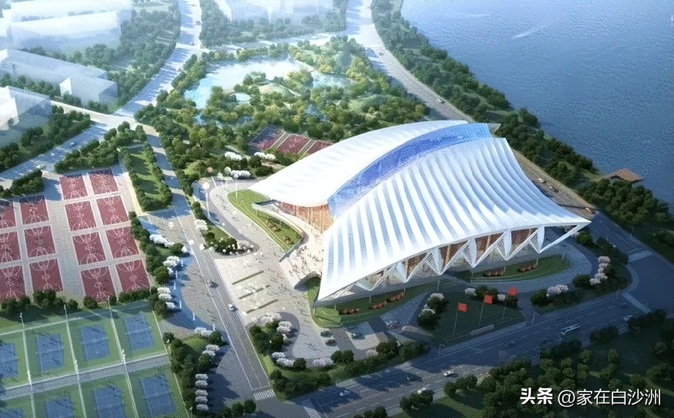 落日余晖体育馆,落日余晖映晚霞武汉