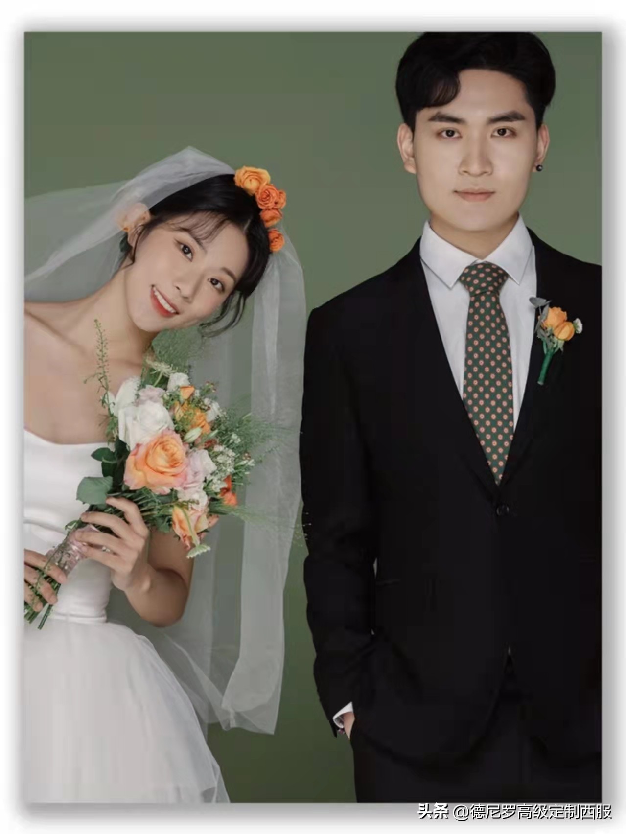 拍婚纱照的时候给你推荐西装,拍婚纱照送的定制西服套路