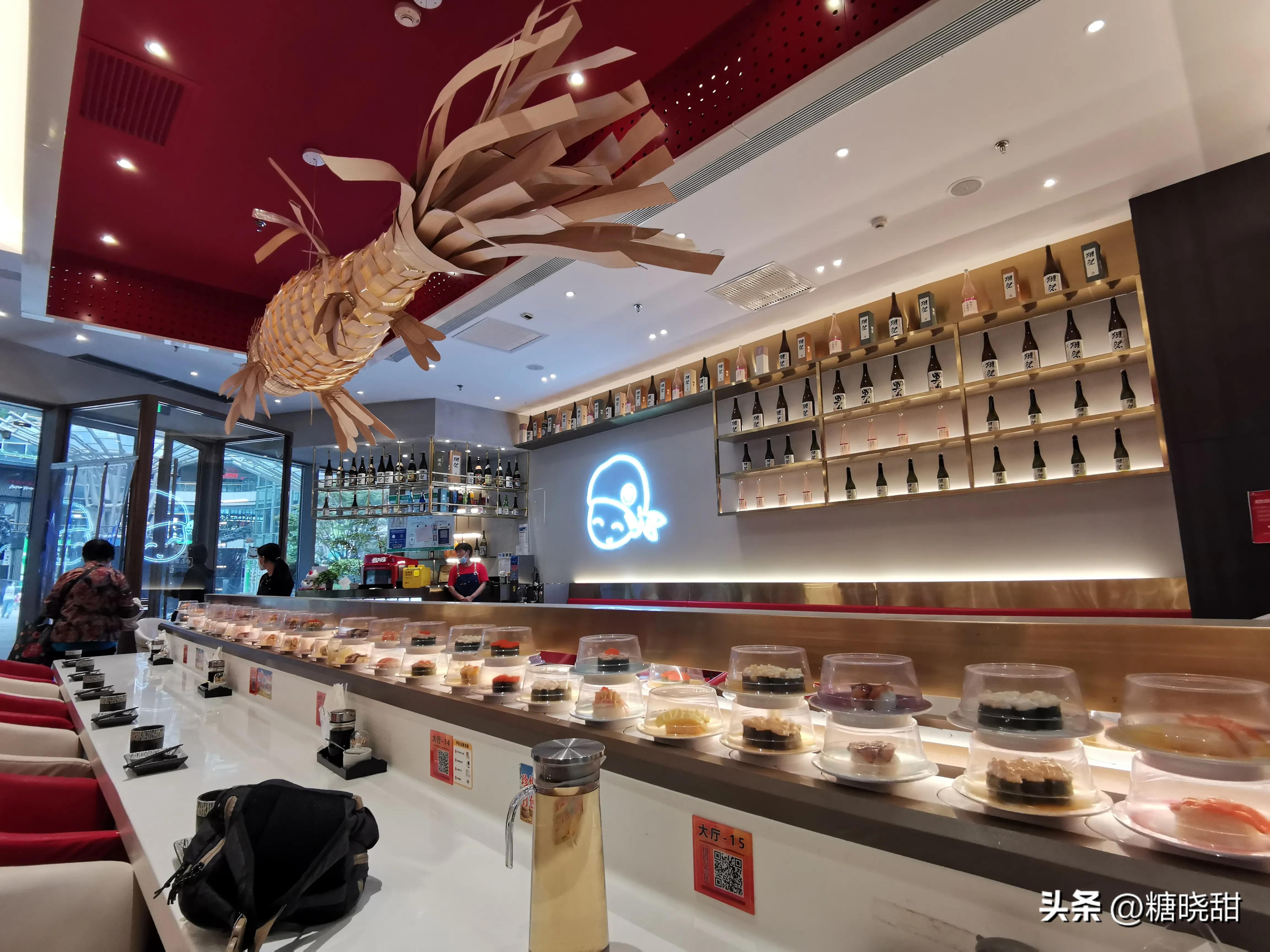 回转寿司探店,美食探店回转寿司