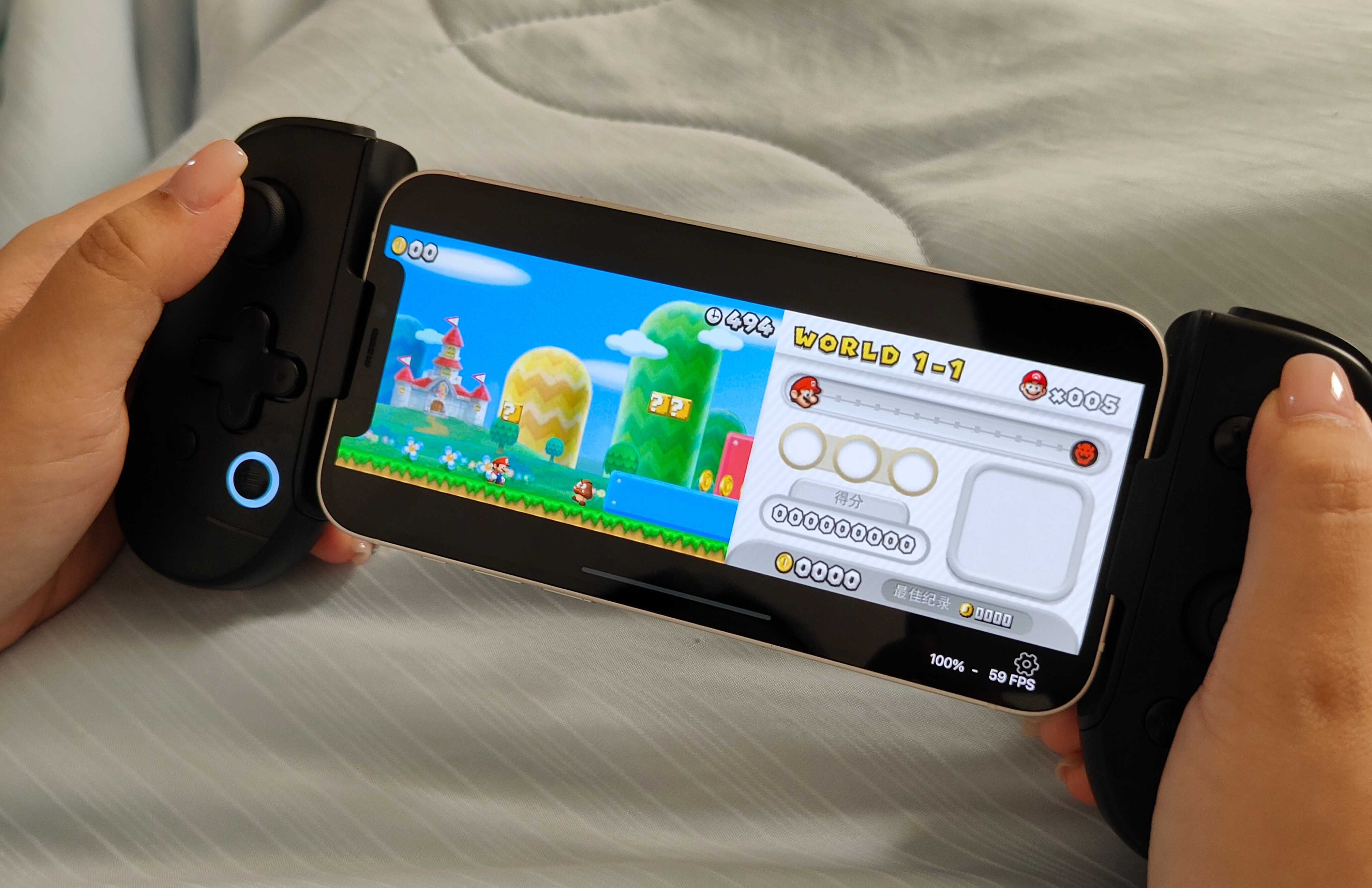 手机手柄秒变掌机,苹果游戏手柄m1b体验