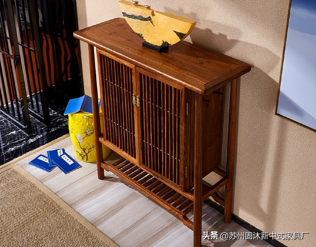 原木家具新中式空间,小户型全套原木家具风格