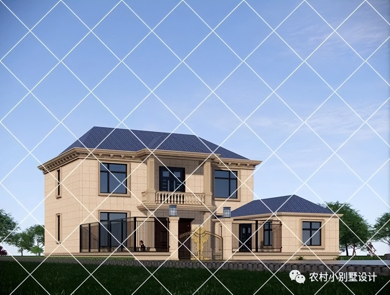 农村自建别墅带柴火灶设计,农村带堂屋柴火灶三层别墅实拍图