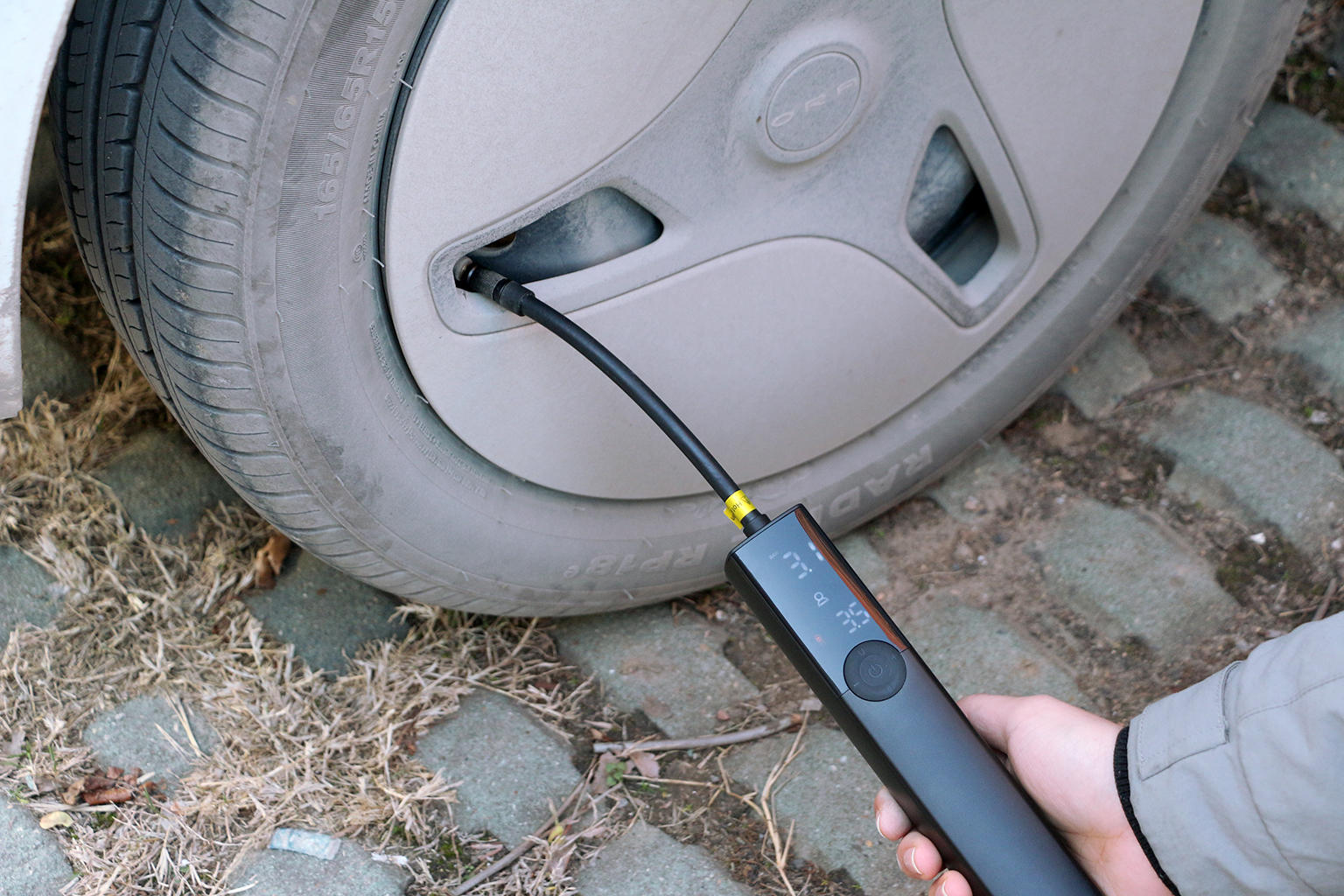 沃橙无线智能充气泵在什么地方买,户外超长续航充气泵