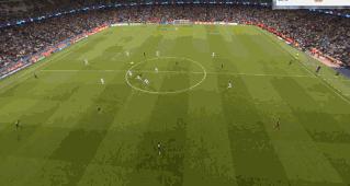 b席任意球破门沃克鼓掌,b席2分钟进球